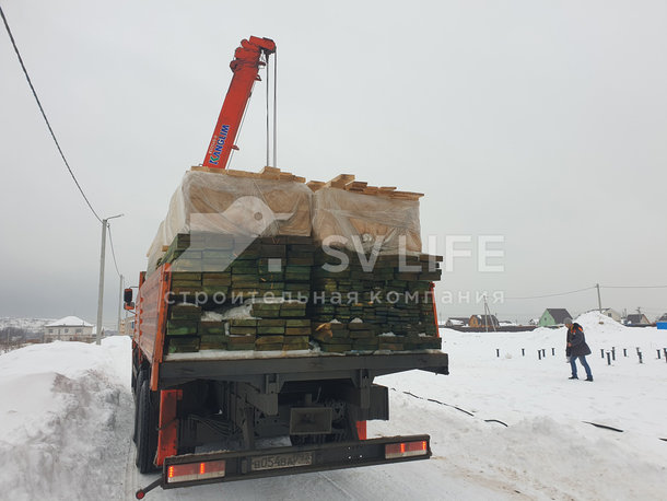 Каркасный дом с большой террасой в КП Романово Лайф