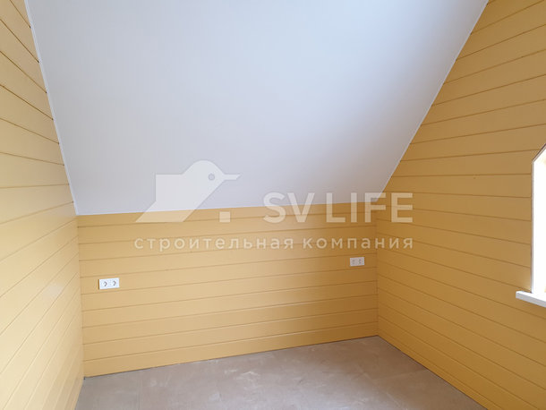 Каркасный дом с большой террасой в КП Романово Лайф